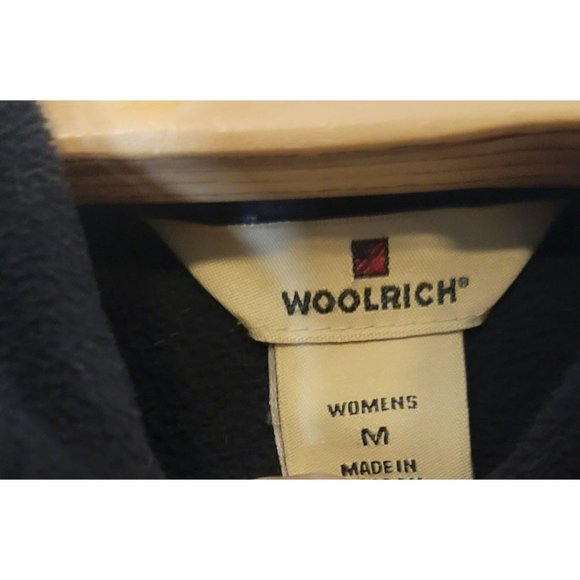 Woolrich Full Zip Vest Fleece Black Women's Size Medium - Picture 5 of 5